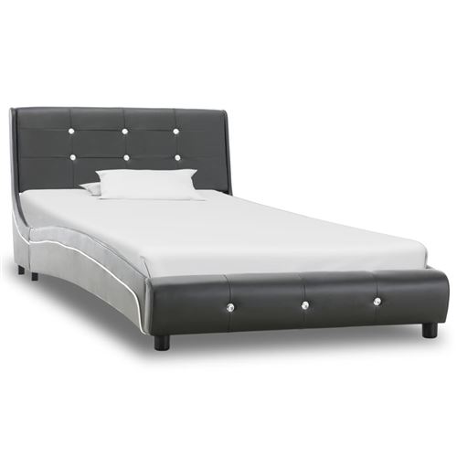 Cadre de lit Gris Similicuir 90 x 200 cm