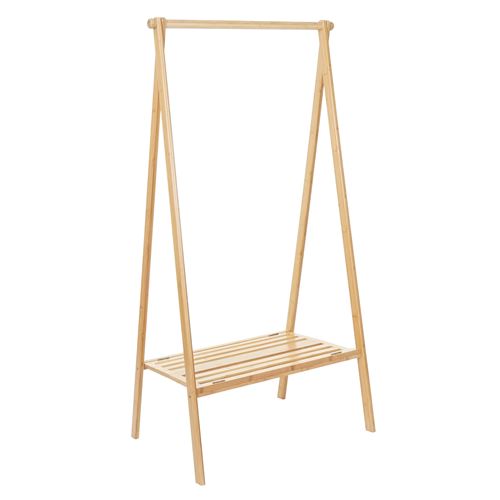 Portemanteau MENDLER HWC-B82, bambou, pliable, 150x84x57cm