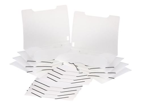 16 chemises plastiques à rabats et élastiques - Transparent