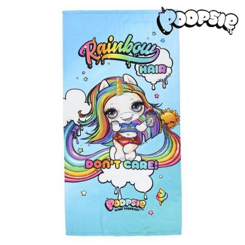 Serviette de plage Poopsie 75503 Microfibre Bleu