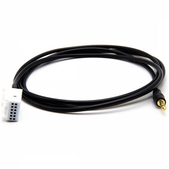Cable AUX MP3 Jack 3.5mm pour RD4 Peugeot 207 307 308 407 607 3008