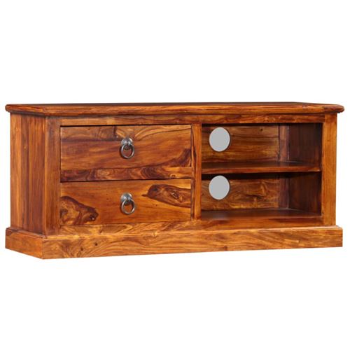 VIDAXL  - Meuble TV Bois massif de Sesham 90 x 30 x 40 cm Brun