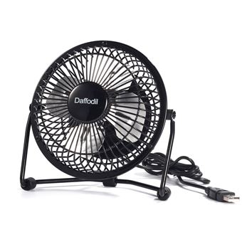 Ventilateur Silencieux Bureau Usb Portable Daffodil Ufn100 Petit Ventilo Pc Puissant Leger Et Orientable 11 5 Cm Noir Achat Prix Fnac