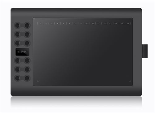 Tablette Graphique GAOMON M106K Pro - 10 * 6,25 Pouces avec Stylet Passif à 8192 Niveaux de Pression et 12 Touches de Raccourci