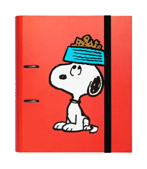 Dossier 2 Anneaux Decoupe Premium Snoopy
