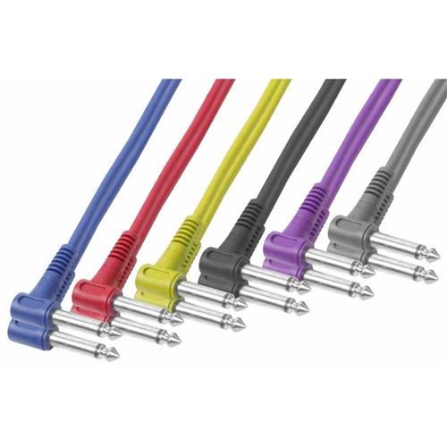 Pd Connex Câble Audio Jeu De 6 Cordons Jack, Ofc, Mono - 0,5m - Idéal Pour Relier Votre Table De Mixage, Vos Enceintes, Guitares...