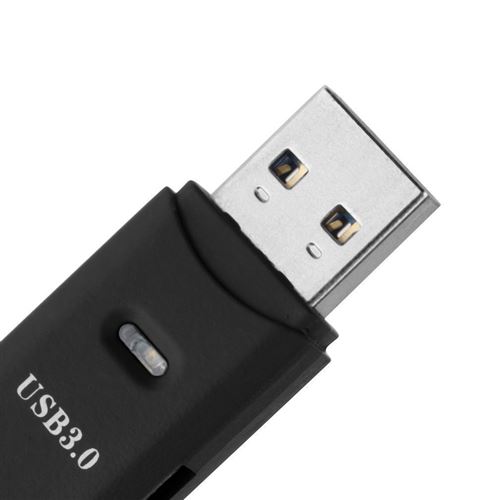 Lecteur de carte mémoire OHP USB 3.0 ultra haute vitesse 2 en 1 Adaptateur Flash Micro SD SDXC