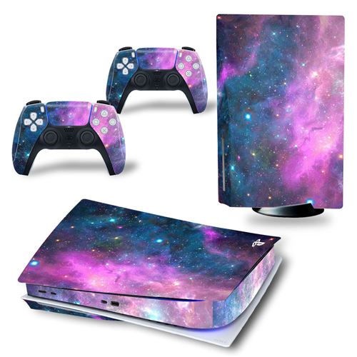 GENERIQUE Autocollant Stickers de Protection pour Console Sony PS5 Edition Standard - - Galaxie(32) (TN-PS5Disk-3553) 