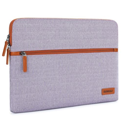 DOMISO 14 Pouces Housse Sac en Toile de Protection Ordinateur Portable Sacoche pour Ultrabook/Netbook/Chromebook/Apple/HP 14 / Le