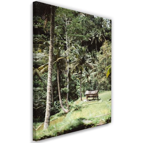Impression sur toile Tableau Art Déco Canevas Jardin exotique 60x90