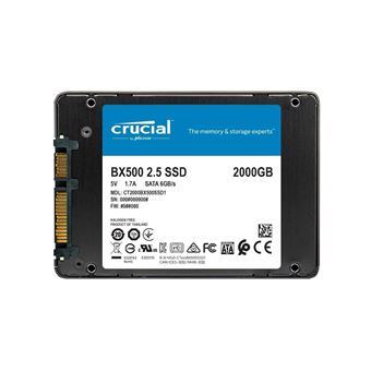 Crucial BX500 - SSD - 2 To - interne - 2.5" - SATA 6Gb/s