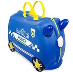 Valise de voyage à roulettes enfant Trunki Percy Ride On bleue