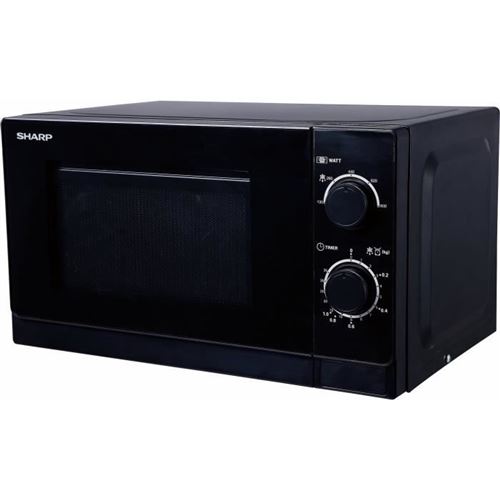 Sharp R-200BKW - four micro-ondes monofonction - pose libre - noir