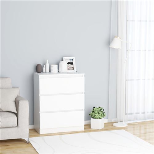 Chunhe Buffet Blanc 60x35x76 cm Aggloméré AB801382