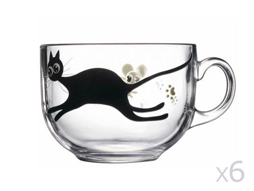 Bol en verre 50cl - Lot de 6 MISTIGRI