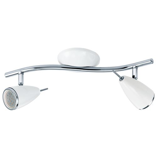 Spot RICCIO 2 2 ampoules blanc