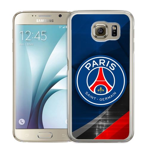 Coque pour Samsung Galaxy S7 psg logo metal chrome