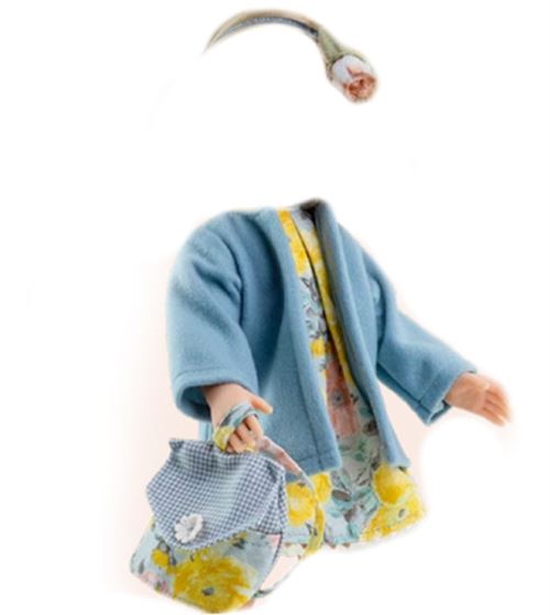 Habit Carla robe fleurie et veste 32cm