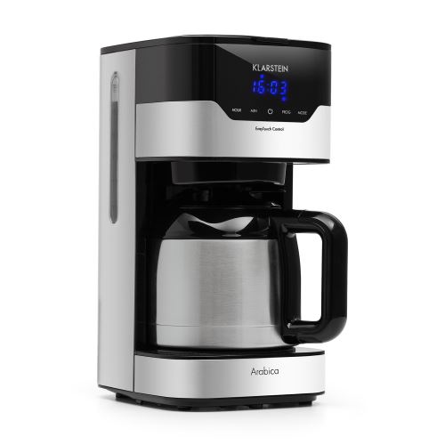 Klarstein Arabica - Cafetière - 12 Tasses - Argent