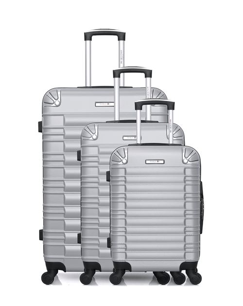 Set de 3 valises BLUESTAR | LIMA Gris en ABS