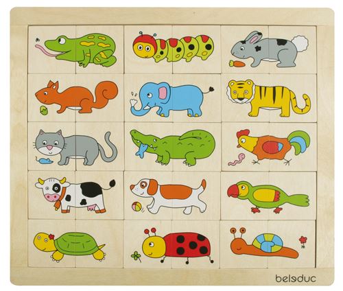 beleduc puzzle puzzle animaux fantaisie 30 pièces