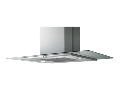 Samsung NK36M5070FS - Hotte - hotte décorative - largeur : 90 cm - profondeur : 45 cm - evacuation & recyclage - inox et verre