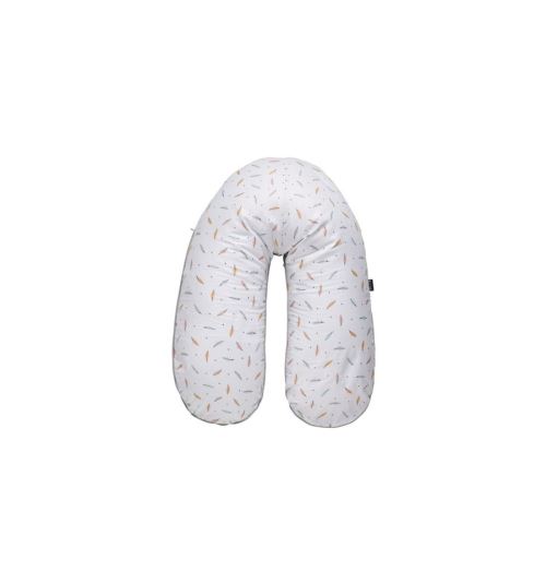 CANDIDE-Coussin de maternite jersey imprime plumes
