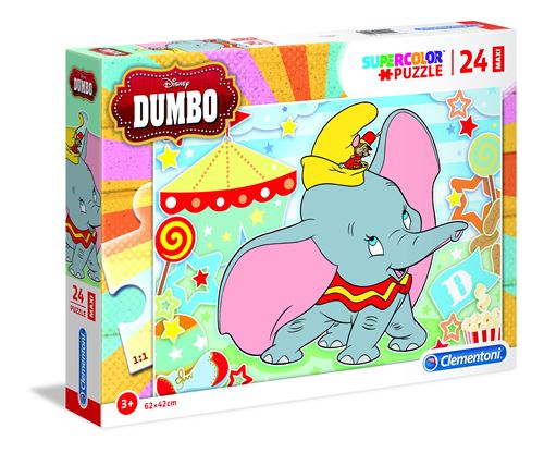 Clementoni supercolor Dumbo puzzle puzzle 24 pièces