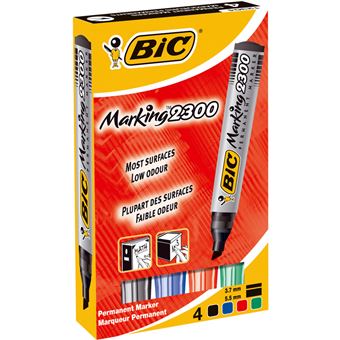 BIC Marking 2300 ECOlutions Marqueurs Permanents à Pointe Moyenne