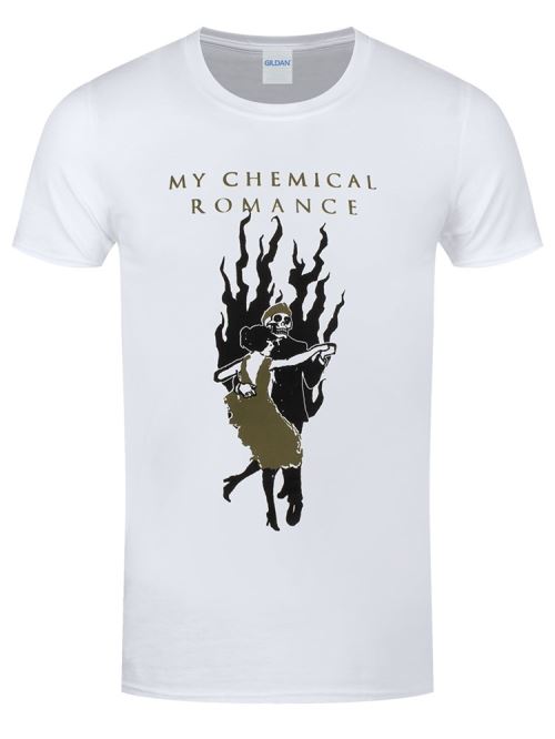 My Chemical Romance T-Shirt Military Ball Homme Blanc - Taille XL