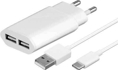 Microconnect usb3.1ca1setw intérieur blanc chargeur de téléphones portables