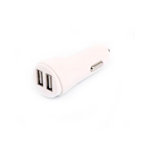 SWISS CHARGER Chargeur allume cigare 3.1A - Blanc + Câble