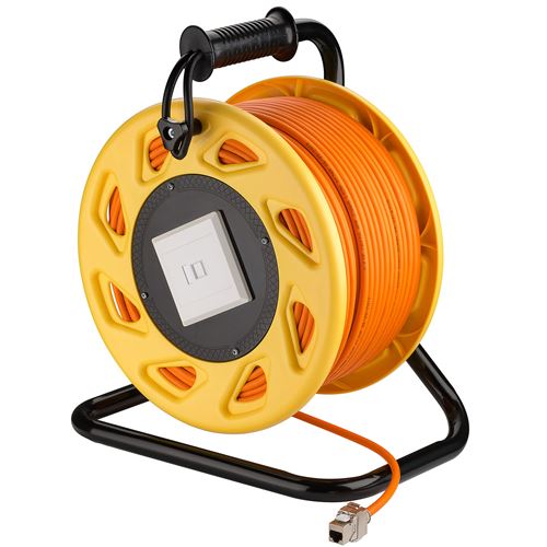 GOOBAY - Goobay ICOC SF7A-500RL PLUG PATCH CABLE RJ45 CAT7 blindé 6A S / FTP LSZH 50M Bobine de câble ORANGE