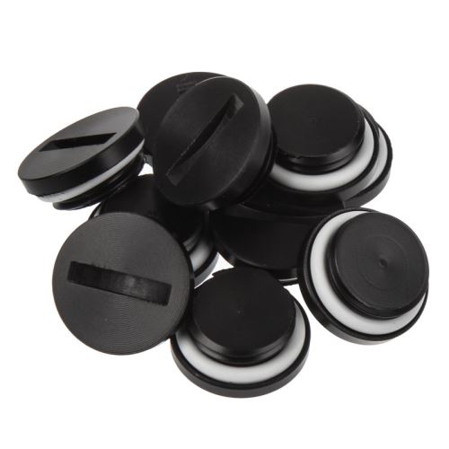 ekwb ek water blocks ek-plug g1/4 acetal - noir(10er-set) noir