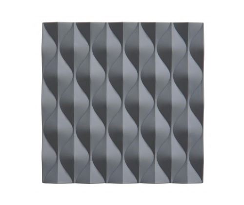 Dessous de Plat Design Silicone Gris Waves