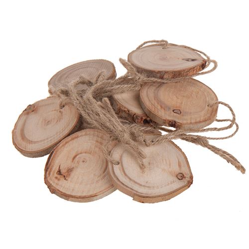 Tranches de bois, 12pcs