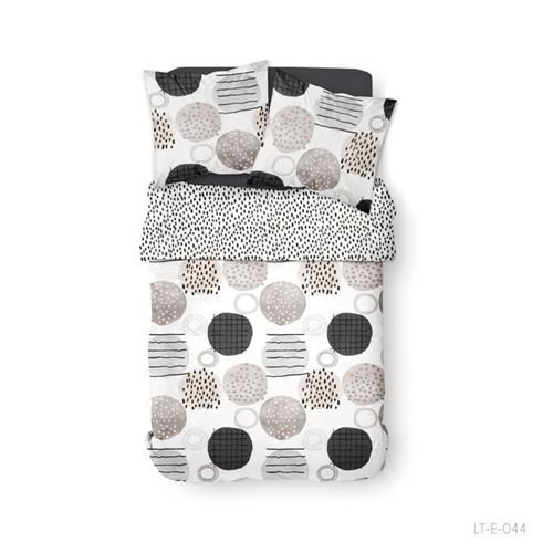 TODAY Parure de couette 100 % Coton 220x240cm SUNSHINE 3.57 - Noir et blanc