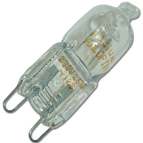 Ampoule halogène G9 25W Four micro-ondes 71X2994 WHIRLPOOL, DE DIETRICH, SIEMENS, BOSCH, BAUKNECHT, ELECTROLUX, NEFF, AEG, FAURE, KITCHENAID, IGNIS, ASKO, CONSTRUCTA, GAGGENAU, LADEN, THOMSON, ARCELIK, ATAG, IKEA ELECTROLUX, PROGRESS, ZANUSSI, ARTHUR MART