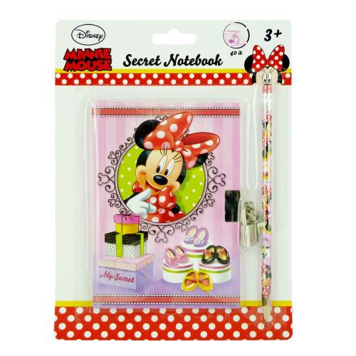 Journal intime + crayon Disney Minnie carnet secret