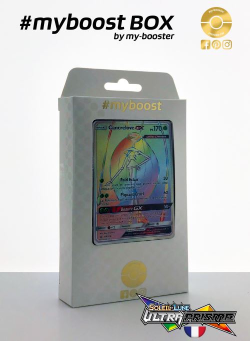 Coffret #myboost CANCRELOVE GX secrete 158/156 - Soleil et Lune 5 Ultra Prisme - 10 cartes Pokemon francaises