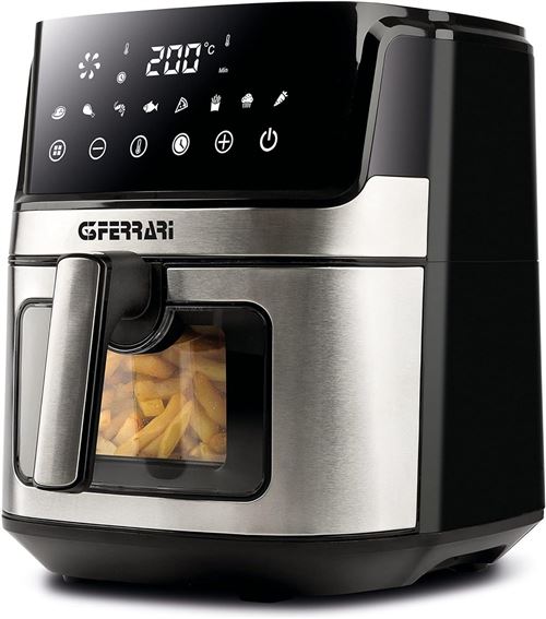 Non Communiqué Noir Friteuse À Air Friggisano Visual G3 Ferrari G10167 1700 W - 6,5 Litres