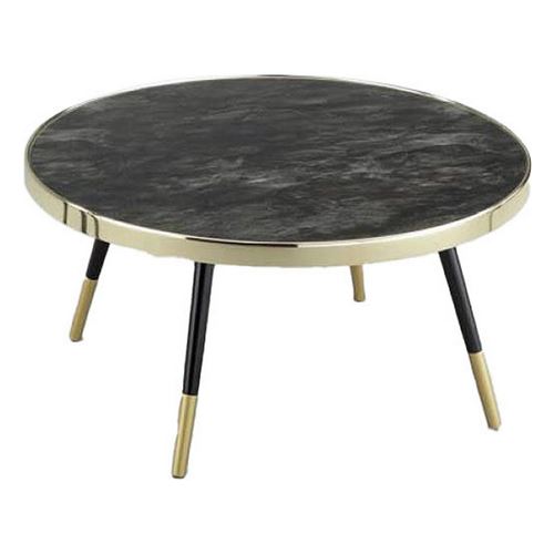 Table Basse DKD Home Decor Verre Acier Glamour 82,5 x 82,5 x 40 cm
