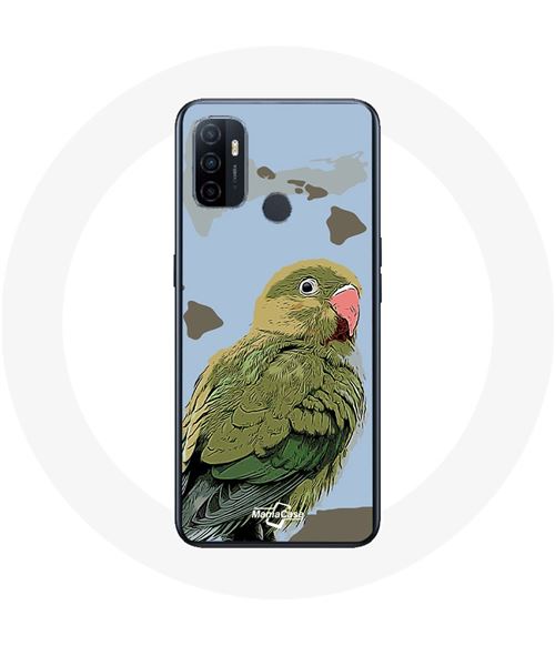 Coque Oppo A53 Perruches Oiseaux vert Maniacase