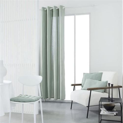 Rideau A Oeillets - Today - 140X240Cm - 100% Coton - Celadon