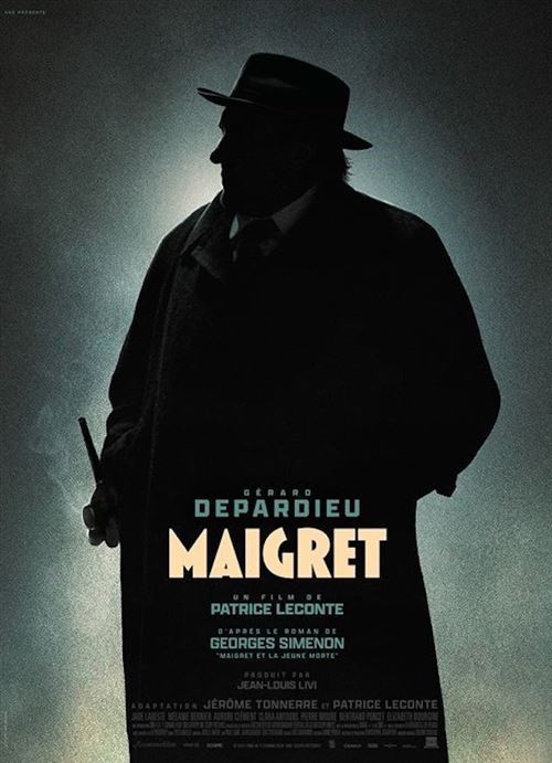 Affiche de Cinéma Originale - Maigret - 2022 - Gérard Depardieu - 120x160cm