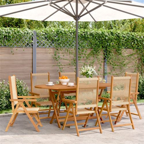 Vidaxl Beige Chaises Inclinables De Jardin - Image 2