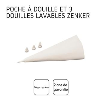 41Pcs Douille Poche à Douille Pâtisserie Kit Décoration de Gâteaux Crème  DIY Réutilisable(32 Douilles Inox/2 Poches àDouille Silicon