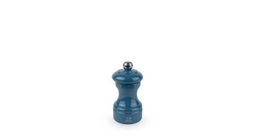 Non Communiqué Bleu Moulin À Poivre Manuel En Bois Laqué, Pacifique, 10 Cm - 4' Bistro