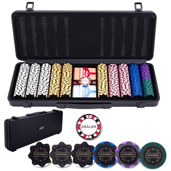 Set de Poker - Malette Noire avec 500 Jetons 14g, Cartes et Accessoires pour 10 joueurs - 1