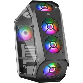 MARS GAMING Boitier Moyen Tour ATX MC51 RGB avec panneaux vitrés (Noir) - 1